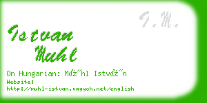 istvan muhl business card